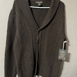 Rorie Whelan Men’s Medium Brown Cardigan